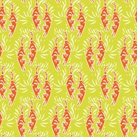 Kitschy Red Tigers - Citrine Yellow wallpaper