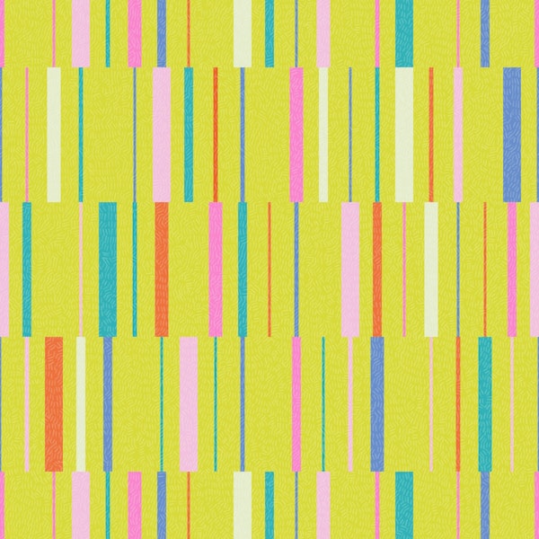 Colorful Kitschy Stripes - Citrine Yellow