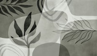 Abstract Botanical Mid Century Art ταπετσαρία