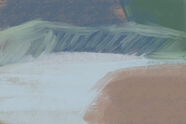 Serene Fields Abstract