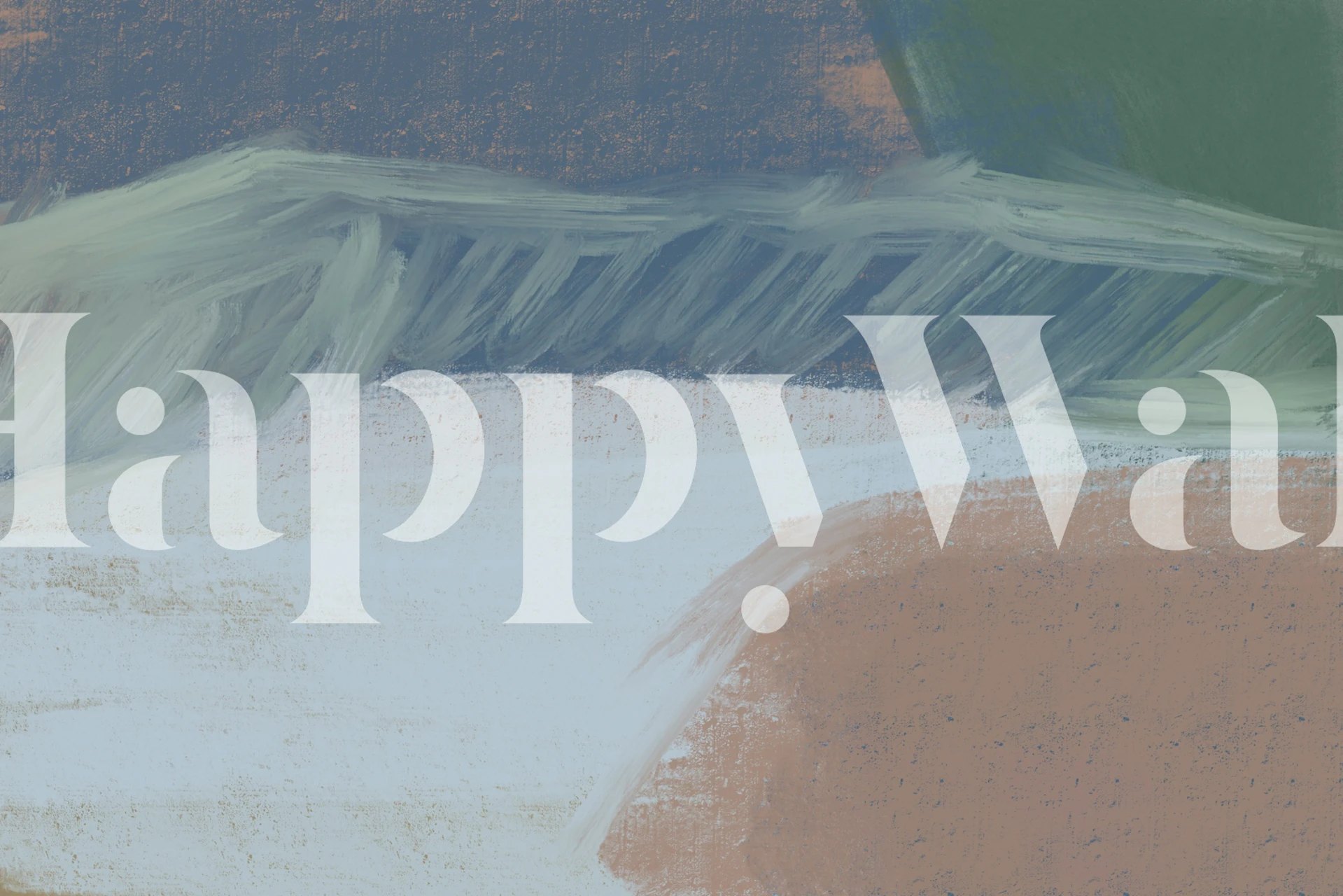 Serene Fields Abstract tapet i ett rum