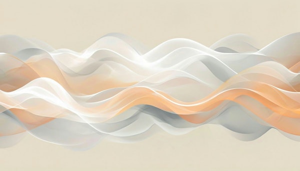 Flowing Abstract Waves in Soft Gradient Hues