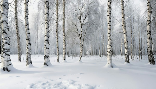 Winter Birch Serenity