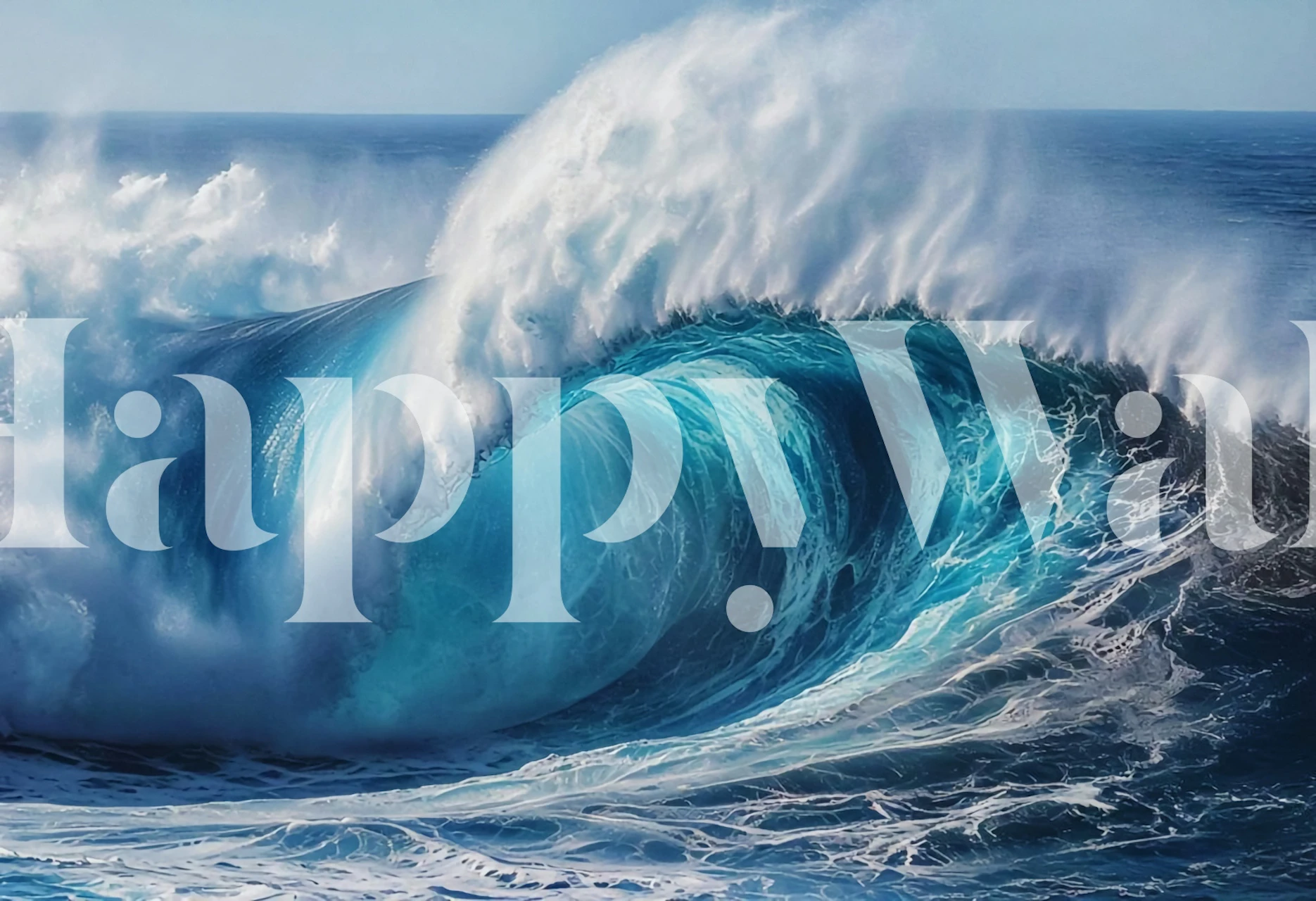 Wave Majesty wallpaper in a room setting