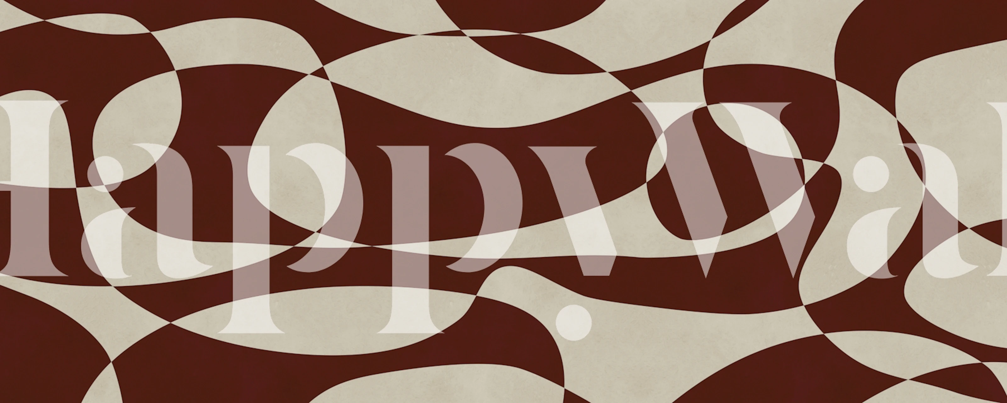 Abstract Swirls Decor em um quarto