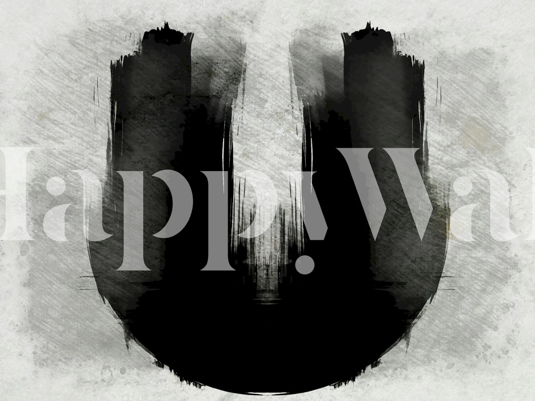 Urban Brush Strokes wallpaper in a room