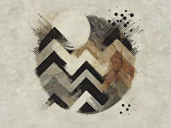 Abstract Mountain Eclipse