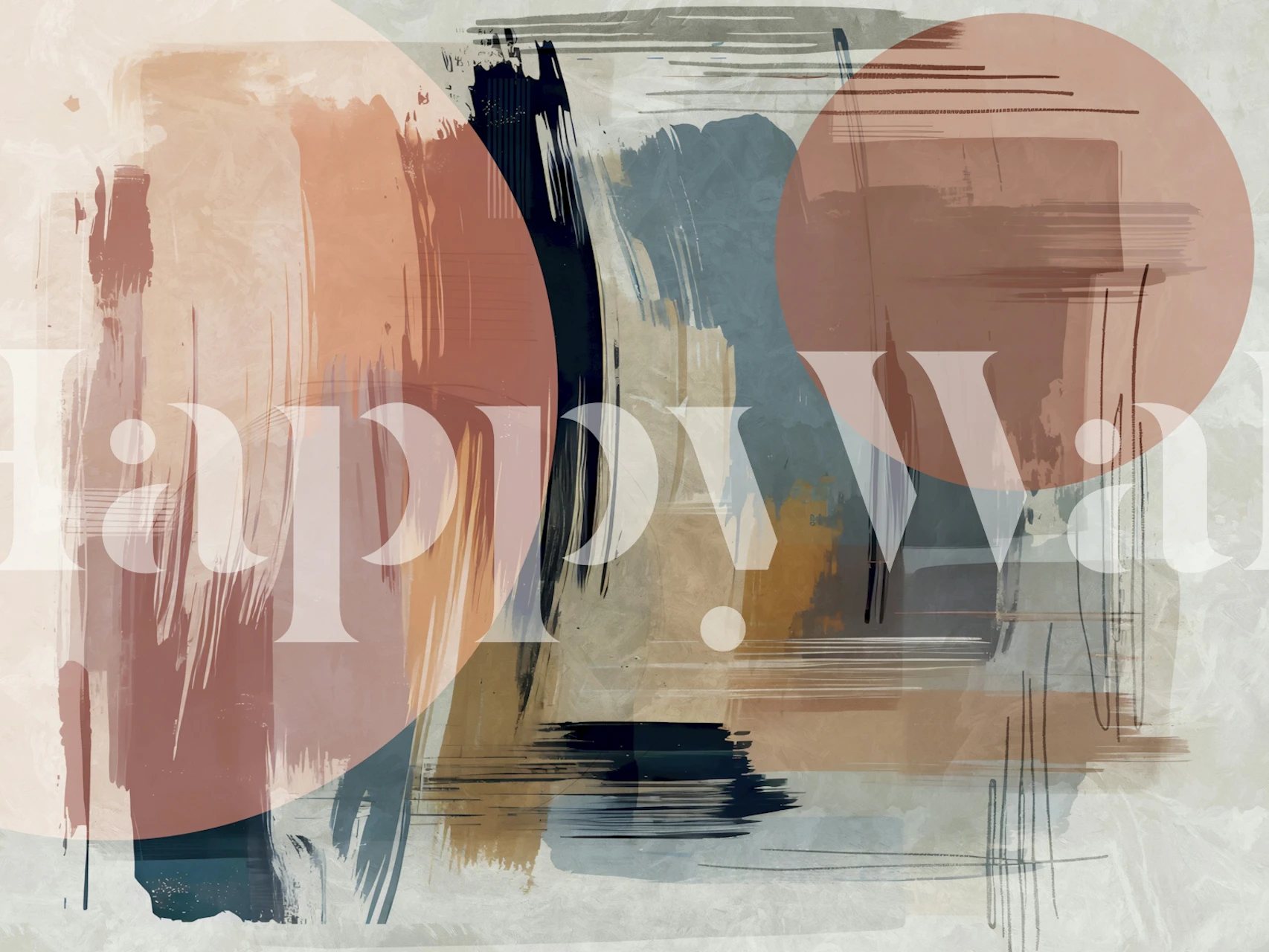 Abstract Artistic Expression tapet i et rom