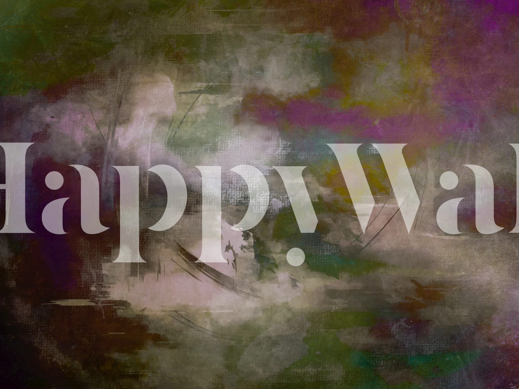 Moody Morning Landscape tapet i et rum