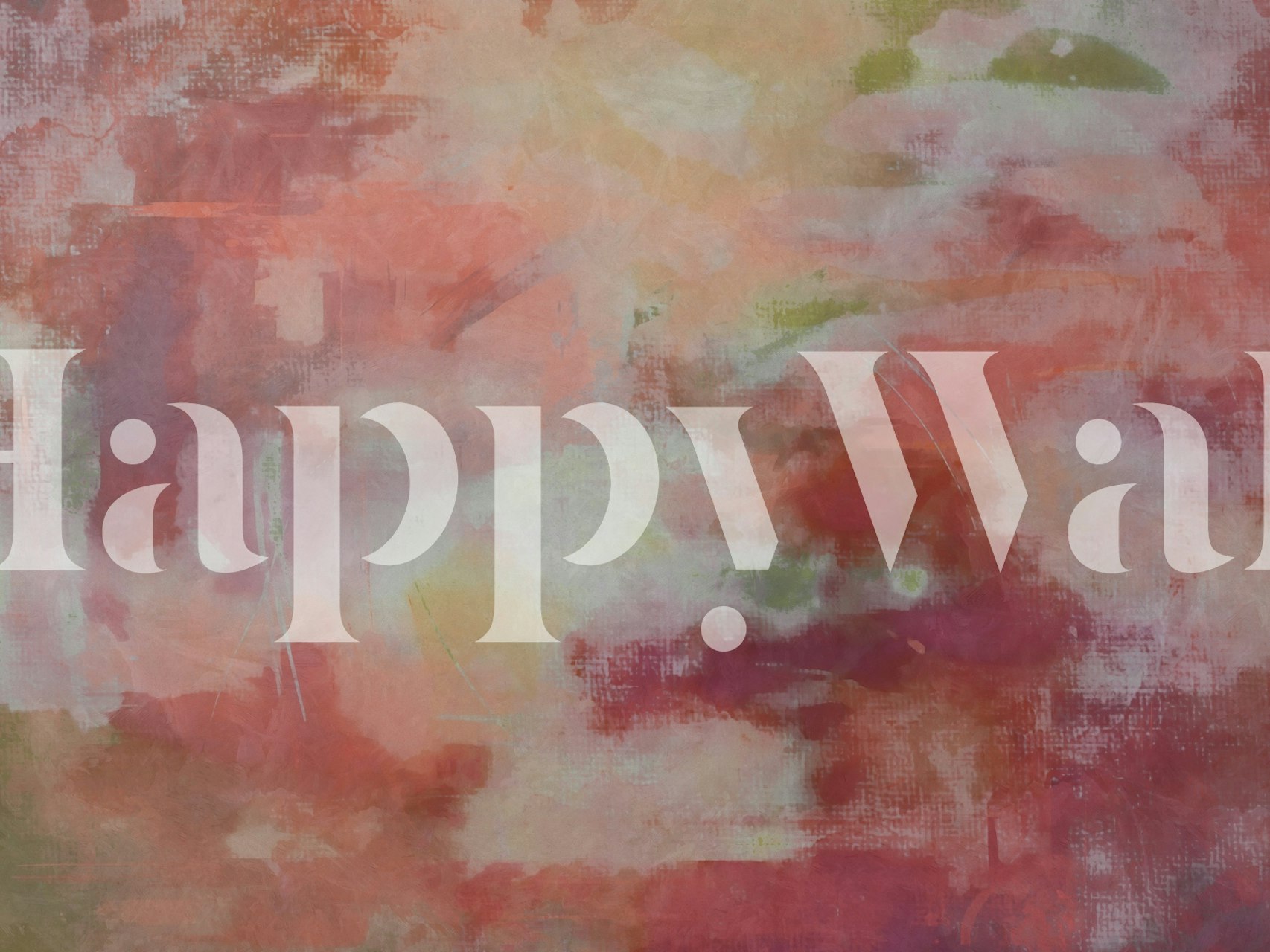 Abstract pastel wallpaper featuring soft pink, peach, and green hues.