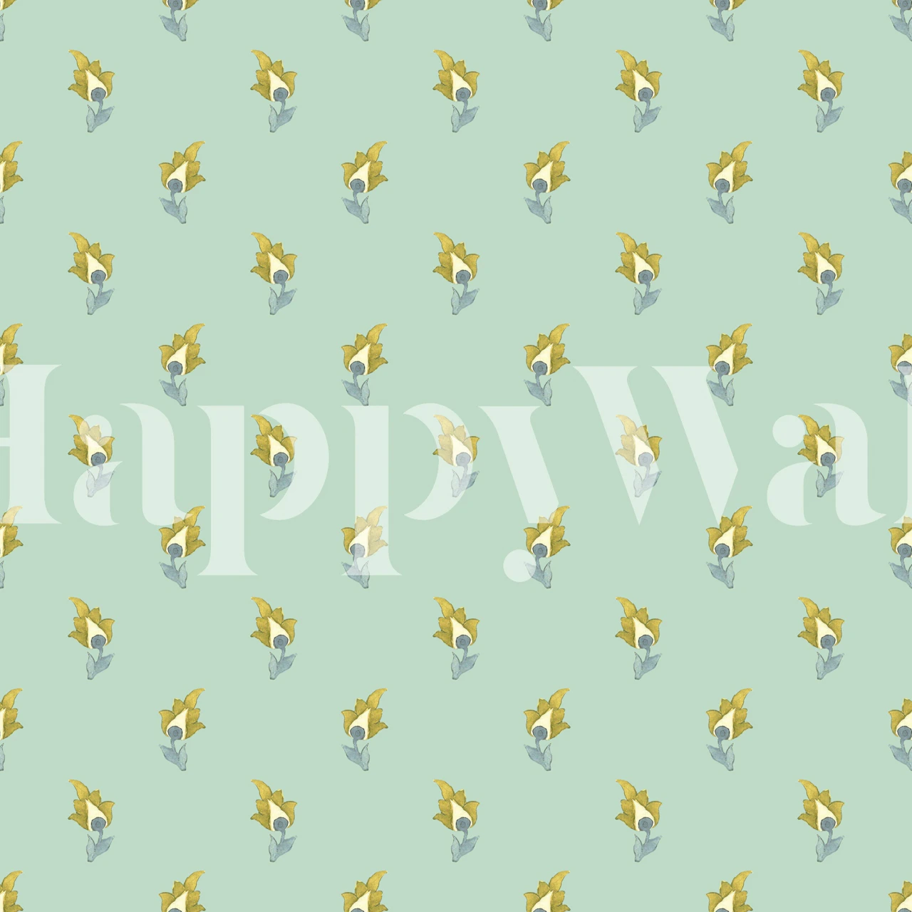 Eternal Paisley behang getoond in een kamer