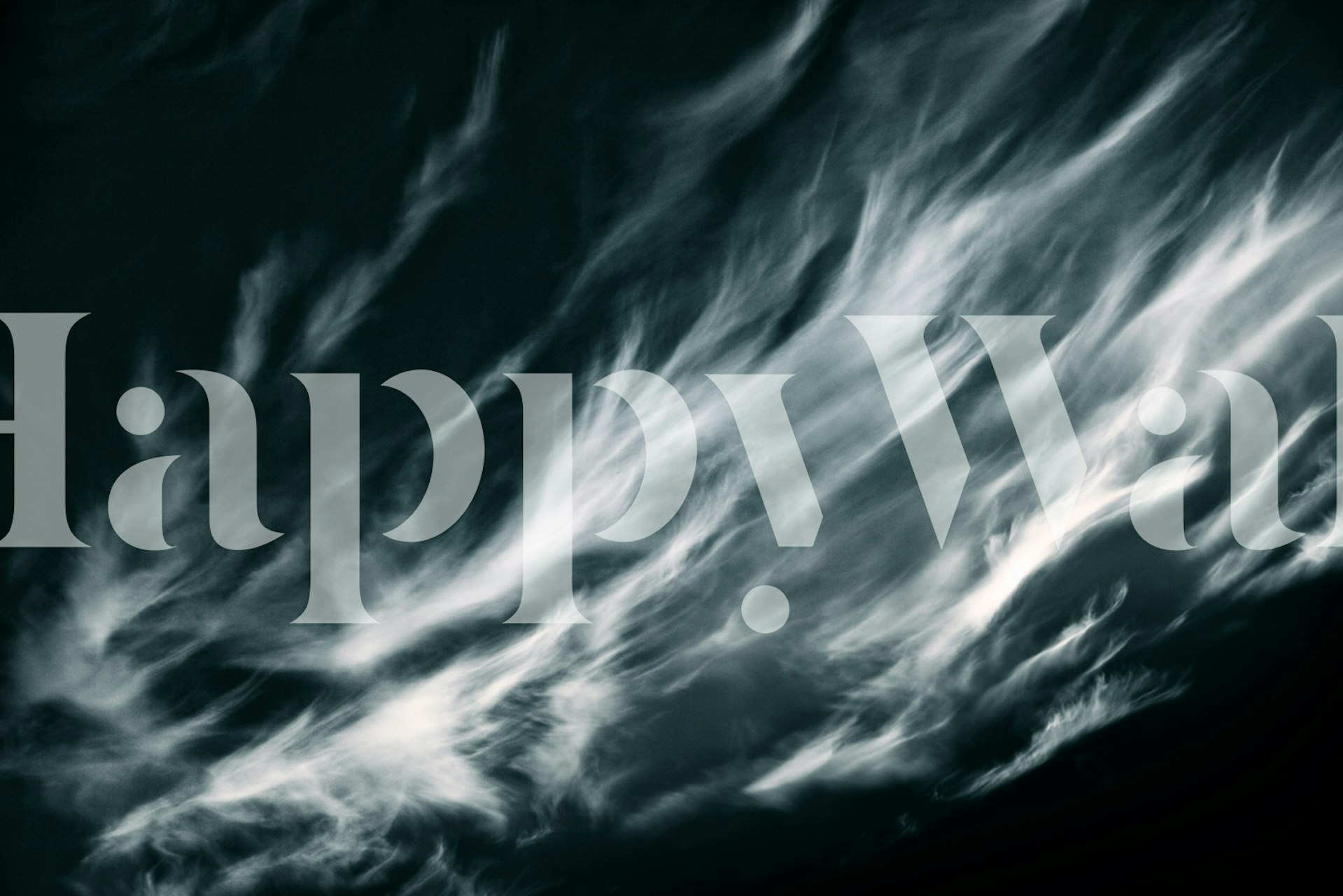 Clouds in motion against a dark background wallpaper