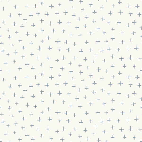 Ditsy Stars light blue