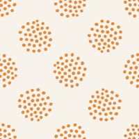 Dotty Dots yellow orange tapetit