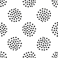 Dotty Dots black and white tapetit