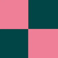 Retro Pink and Teal Checkerboard wallpaper