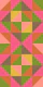 Geometric Square Tiles Grid - Orange Green