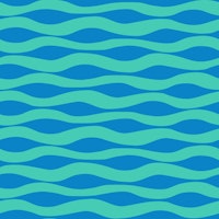 Ripples Abstract Stripes Turquoise Royal Blue tapete