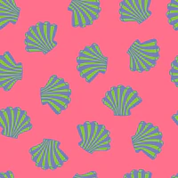 Seashells Coast Scallop Shells Marine Pink wallpaper
