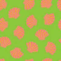 Seashells Coast Scallop Shells Marine Lime wallpaper