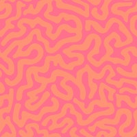 Brainy Abstract Coral Reef Coastal Orange tapete