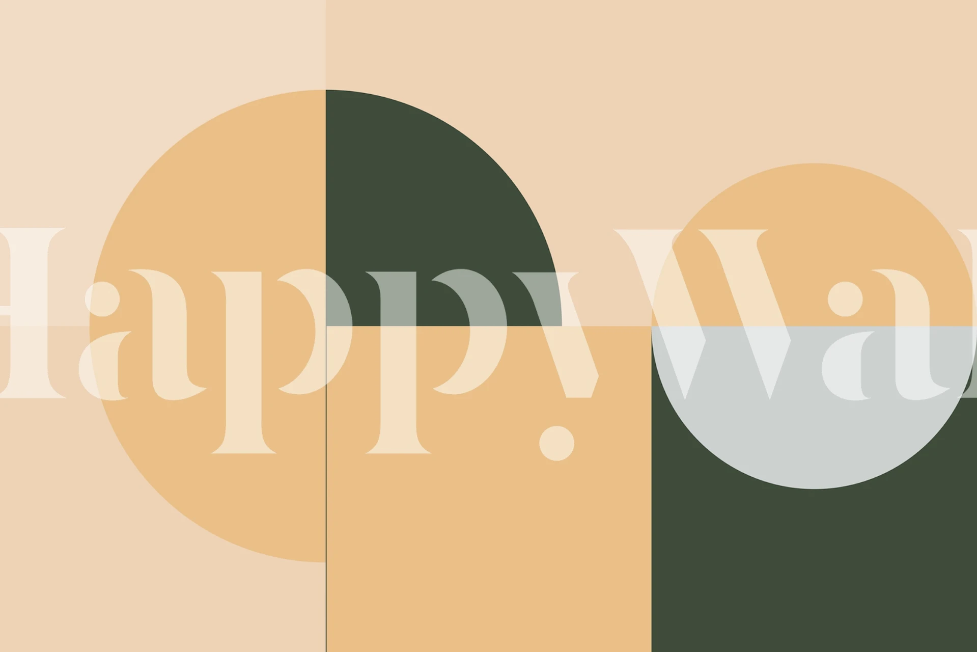 Design della carta da parati Contemporary in una stanza