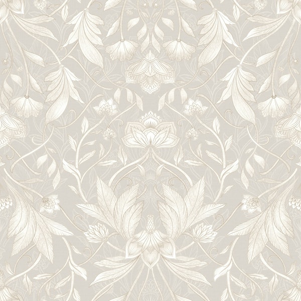 Morris Victorian Florals Neutral I