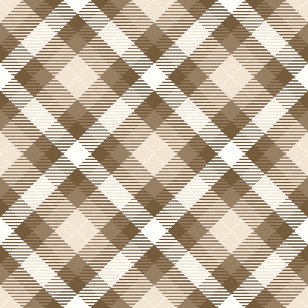 Traditional Plaid Pattern Rustic Style