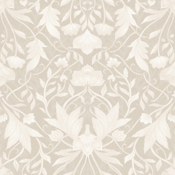 Morris Victorian Florals Neutral III