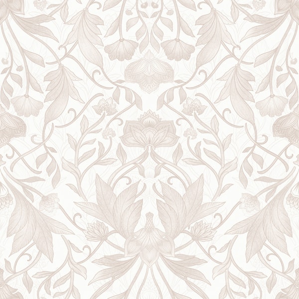 Morris Victorian Florals Neutral IV