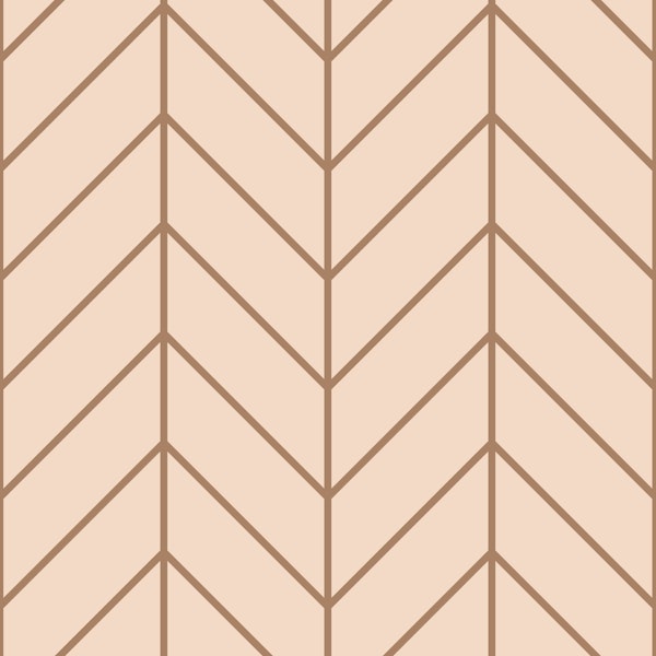 Chevron Pattern - Macchiato on Cream