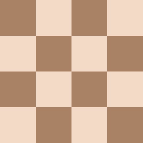 Macchiato and Cream Checkerboard - Large