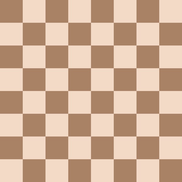 Macchiato and Cream Checkerboard - Medium