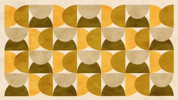 Autumn Hues Geometric Bauhaus