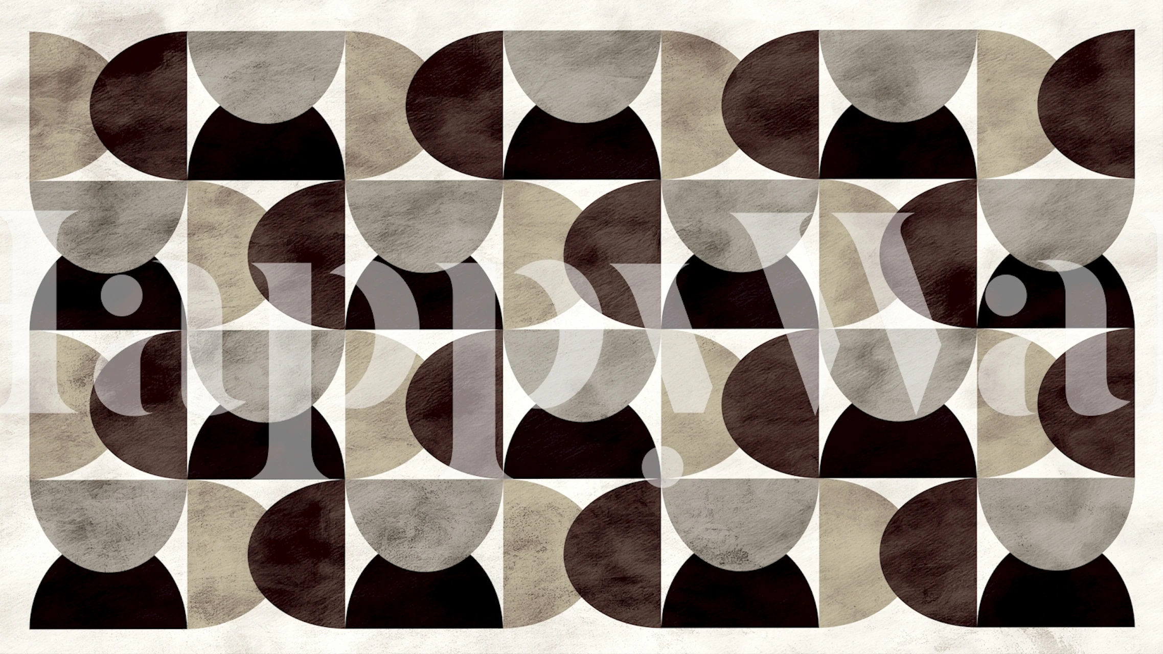 Earthy Tones Geometrix tapeta u sobi