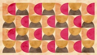 Autumn Hues Geometric Decor behang