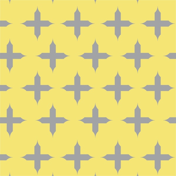 Geometric Harmony Decor in yelow and grey