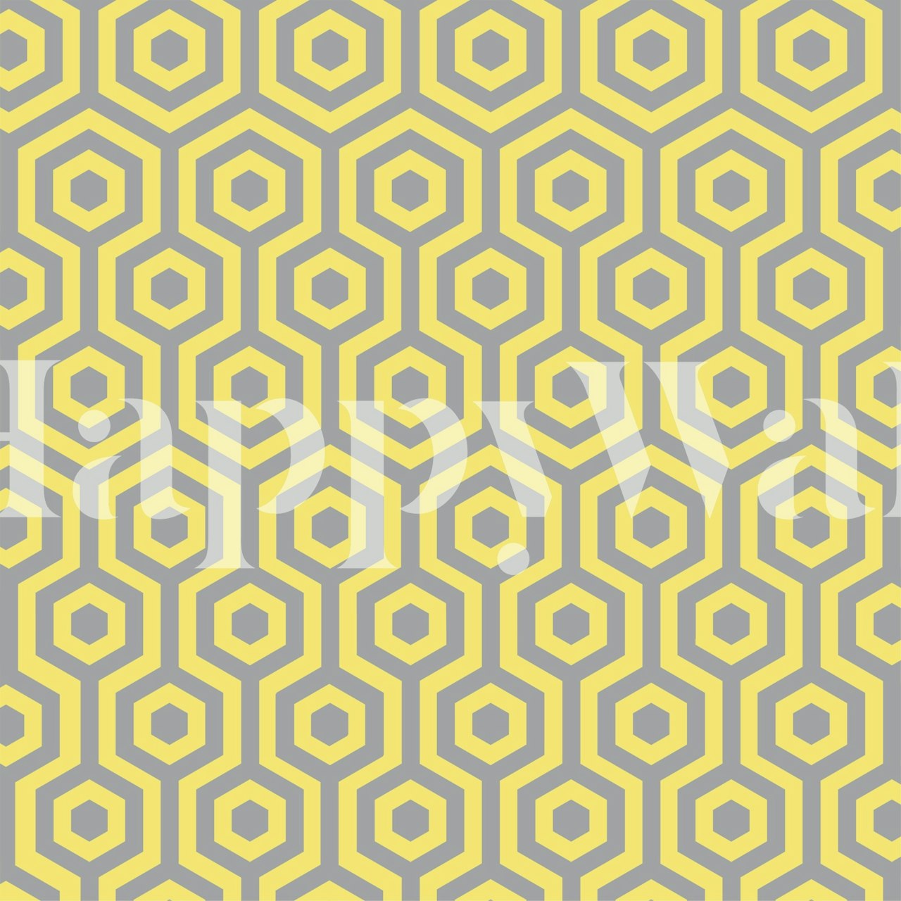 Geometric Honeycomb Delight tapetti huoneessa