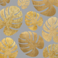 Metallic Leaf Chic ταπετσαρία