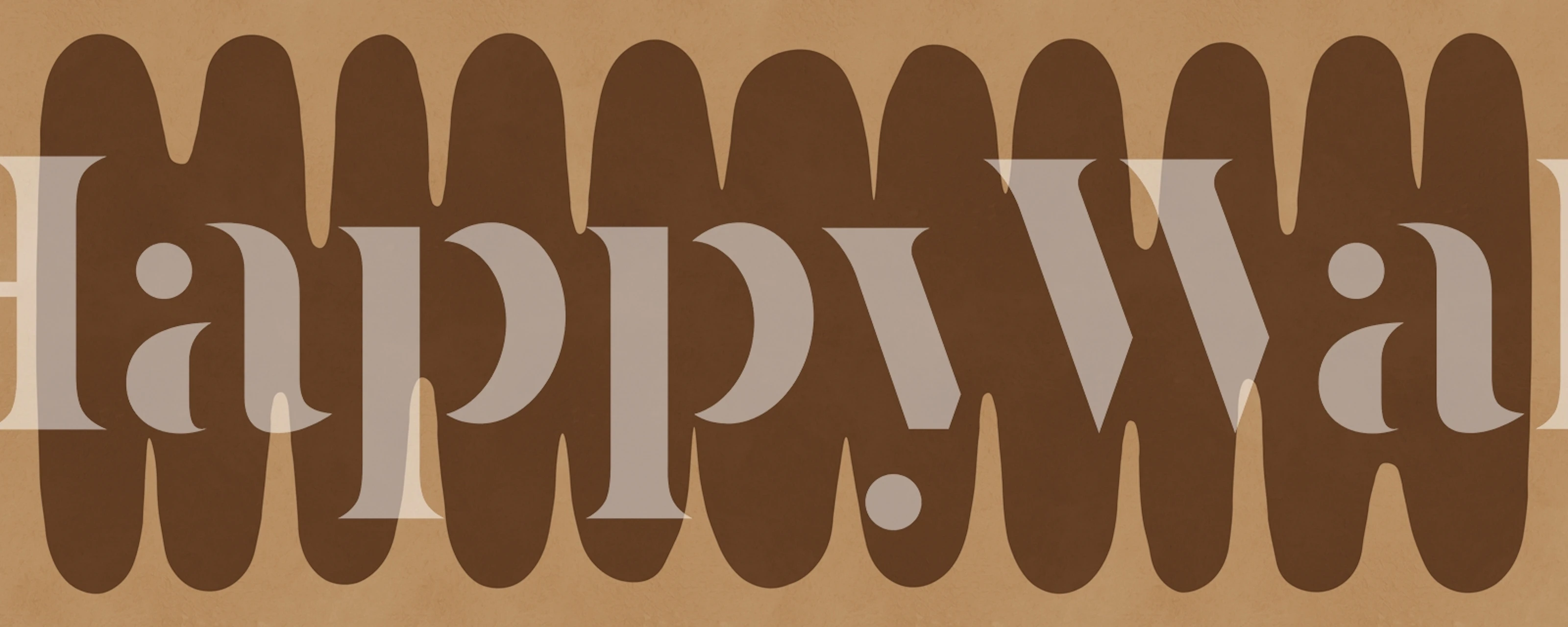 Earthy Abstract Waves wallpaper in a room