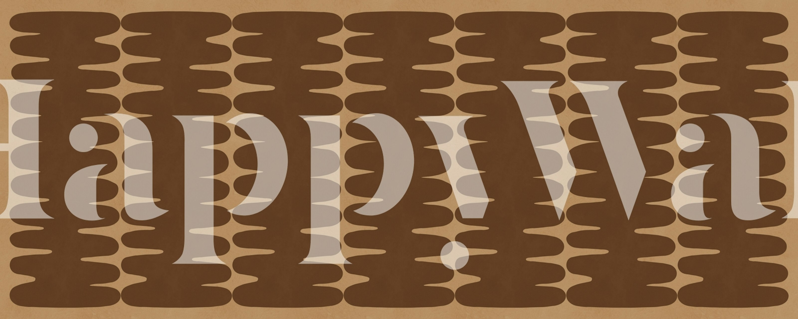 Sienna Flowing Echoes wallpaper in room