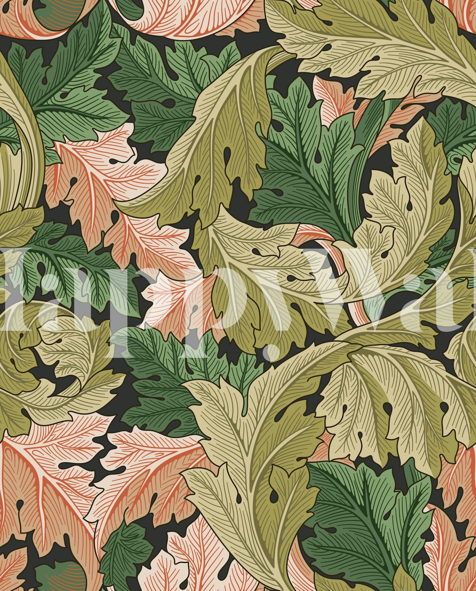 Victorian Acanthus Design 6 Wallpaper