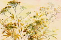 French Mimosa Meadow tapet