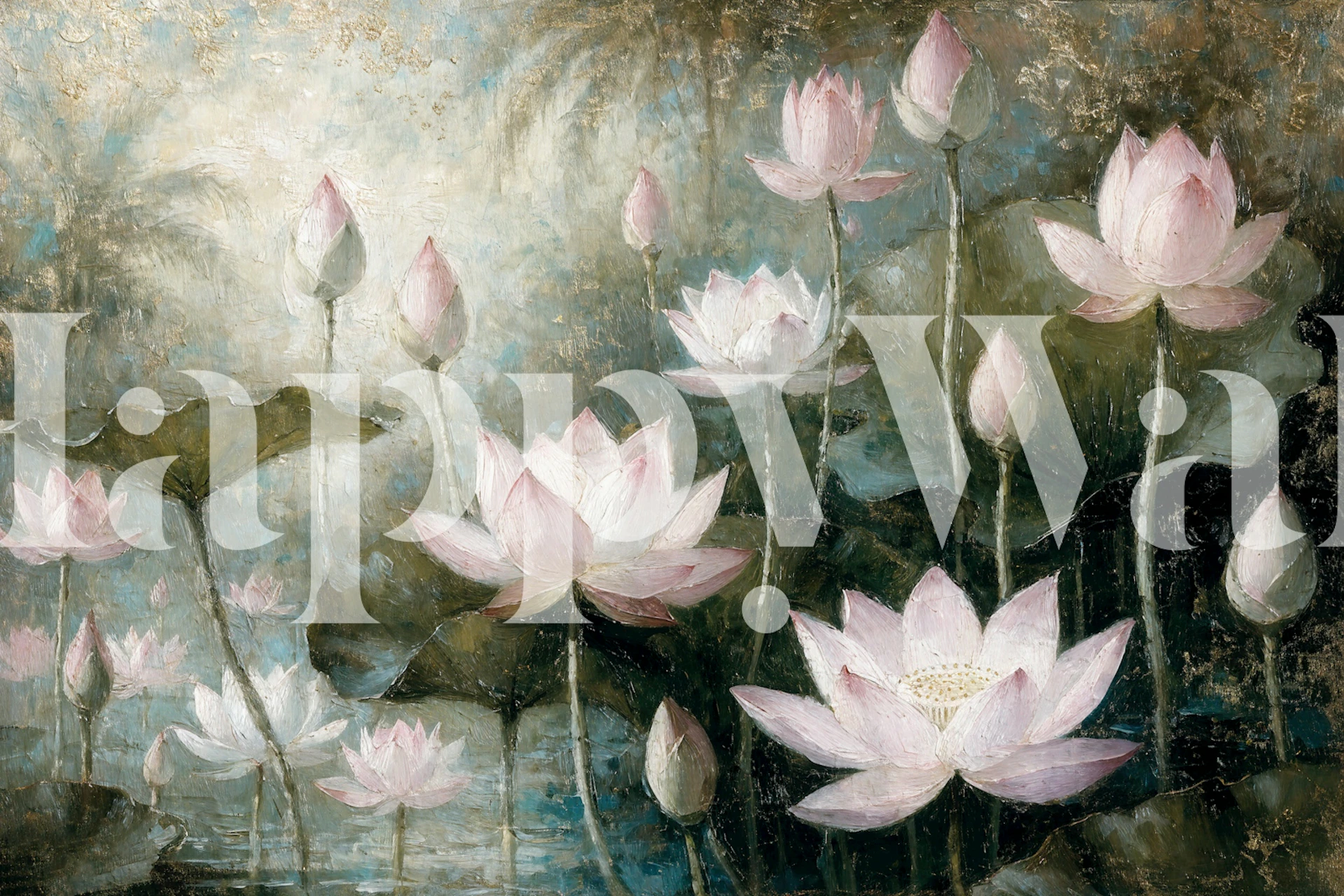 Antique Garden Grace floral wallpaper in a room