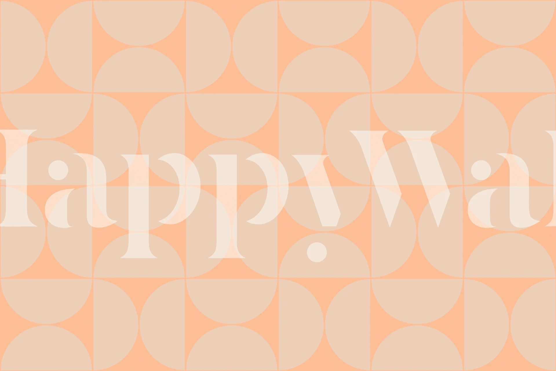 Mid-Century Modern Pattern No48 wallpaper in a room