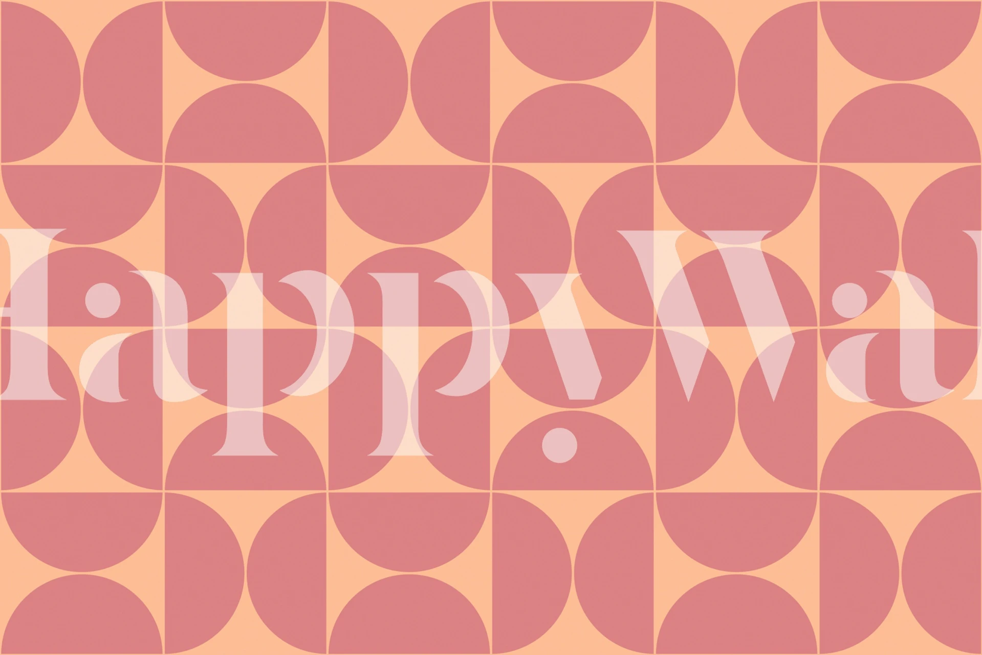 Carta da parati Mid-Century Modern Pattern No51 in una stanza