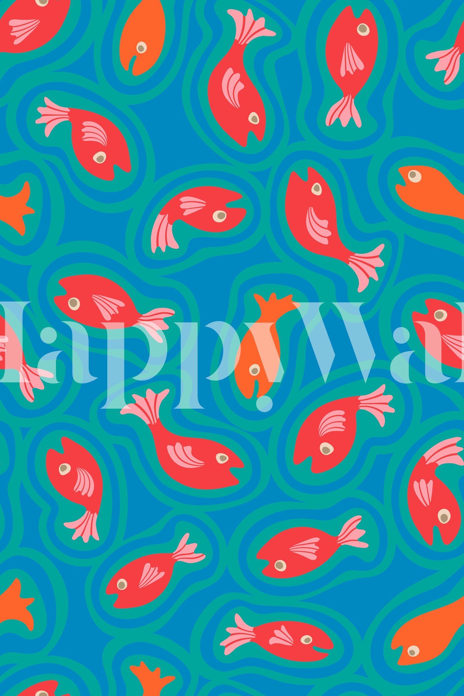 Swimming Fish Wallpaper | Happywall.com