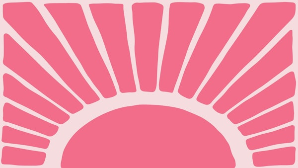 Pink Abstract Cutouts Sunshine