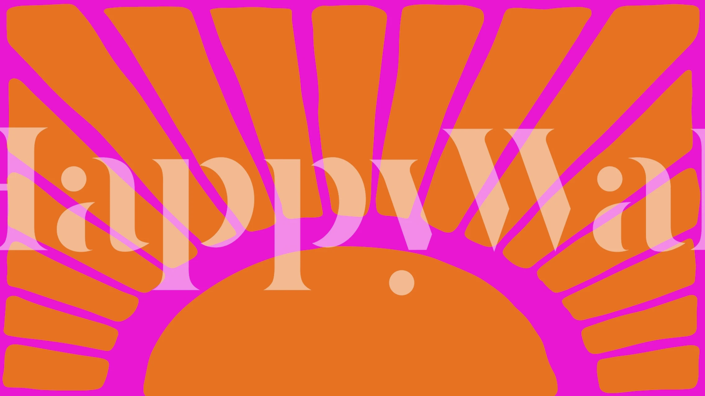 Seventies Sunshine wallpaper in a room