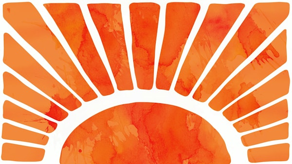 Tangerine Sunrise Art